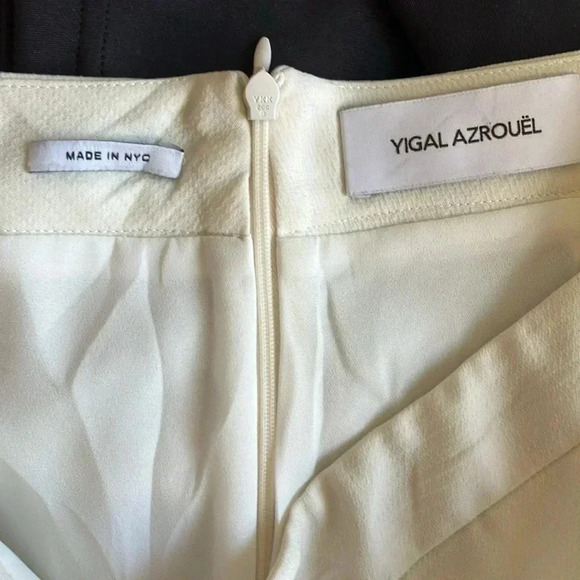 Yigal Azrouel off white  ivory wide pants - Picture 7 of 8